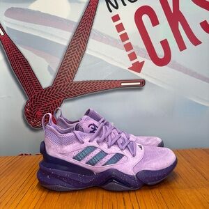 Adidas Mahomes 2 Impact FLX Purple Throw a Good Time (JQ2654) Men's Size 9.5 NEW